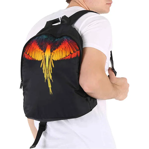 Balo Marcelo Burlon Icon Wings-Print Backpack MNB022S22FAB001-1025 Màu Đen