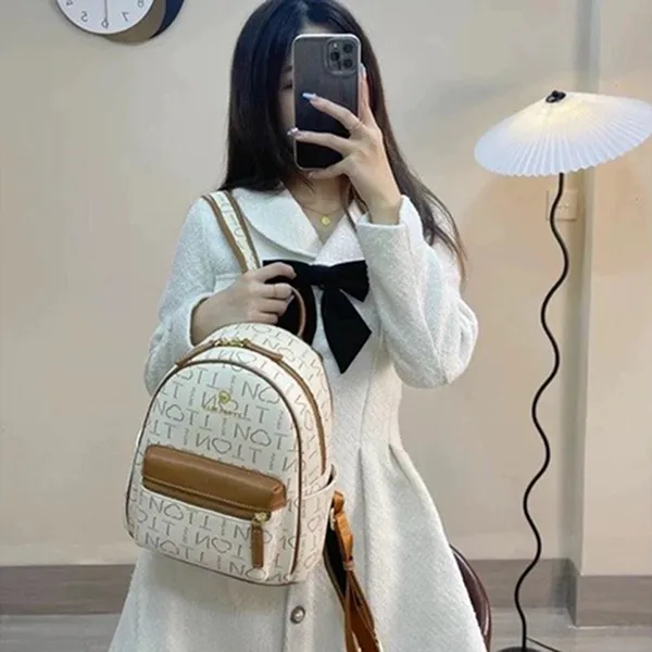 Balo Nữ TTWN BEAR TN2301 Màu Trắng Chữ - Túi xách - Vua Hàng Hiệu