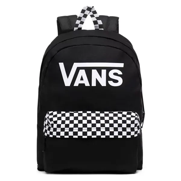 Balo Vans Realm Backpack VN0A4DRMBLK Màu Đen Trắng - Túi xách - Vua Hàng Hiệu
