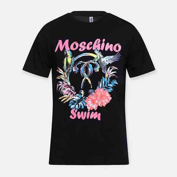 Bộ Quần Áo Cộc Tay Nam Moschino Swim MCN7860 Màu Đen Size XS