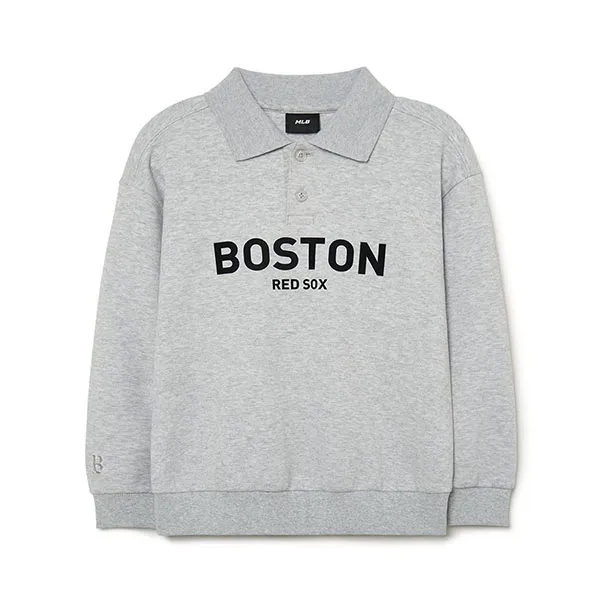 Bộ Quần Áo Nỉ Trẻ Em MLB PQ Boston Red Sox 7AS2B0234-43MGL Màu Ghi