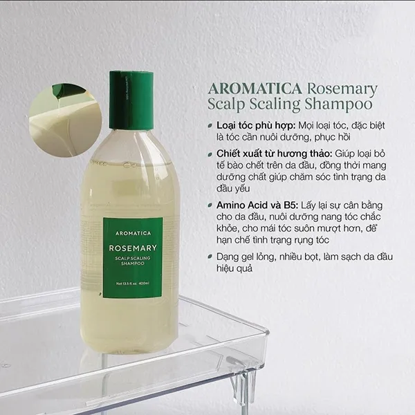 Bộ Sản Phẩm Chăm Sóc Tóc Aromatica Rosemary Scalp Scaling Trial Kit 4 Món - 3