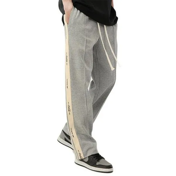 Bộ Thể Thao Coca-Cola Sweater Jacket Straight Casual Pants Two-Pack Màu Đen-Ghi - Thời trang - Vua Hàng Hiệu