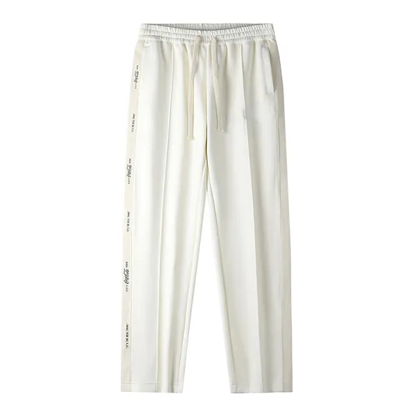 Bộ Thể Thao Coca-Cola Sweater Jacket Straight Casual Pants Two-Pack Màu Kem-Trắng - Thời trang - Vua Hàng Hiệu