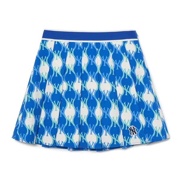 Chân Váy Nữ MLB Xếp Ly Pickleball New York Yankees 3FSKM0233-50CBL Màu Xanh Blue