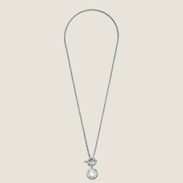 Dây Chuyền Nữ Hermès Amulettes H Ex-Libris Pendant Màu Bạc - Trang sức - Vua Hàng Hiệu