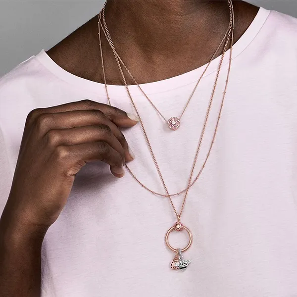 Dây Chuyền Nữ Pandora Classic Cable Chain Necklace 580413 Màu Vàng Hồng - Trang sức - Vua Hàng Hiệu
