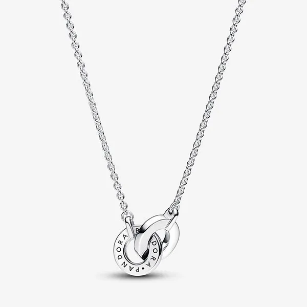 Dây Chuyền Nữ Pandora Signature Intertwined Pavé Pendant Necklace 392736C01 Màu Bạc - Trang sức - Vua Hàng Hiệu