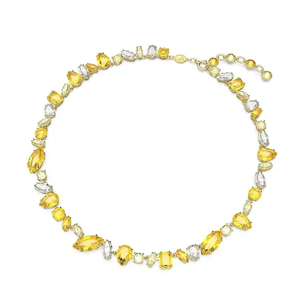 Dây Chuyền Nữ Swarovski Gema Necklace Mixed Cuts, Yellow, Gold-Tone Plated 5652800 Màu Vàng - Trang sức - Vua Hàng Hiệu