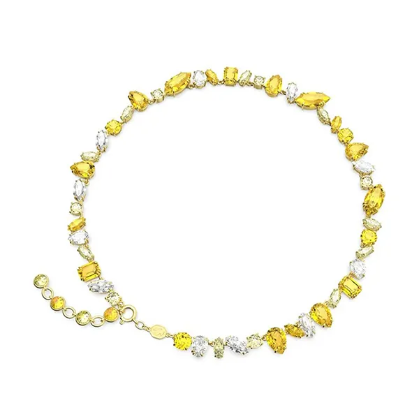 Dây Chuyền Nữ Swarovski Gema Necklace Mixed Cuts, Yellow, Gold-Tone Plated 5652800 Màu Vàng - Trang sức - Vua Hàng Hiệu