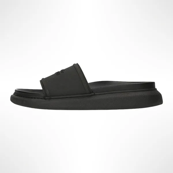 Dép Alexander Mcqueen Logo Slides 627188 W4N40 1000 Màu Đen Size 39