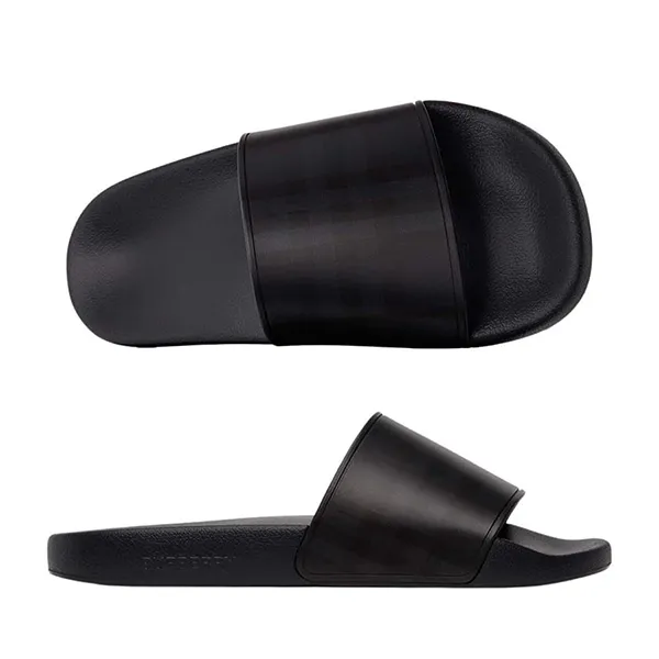 Dép Nam Burberry London Check Slides P80415031 Màu Đen Size 41 - Dép - Vua Hàng Hiệu