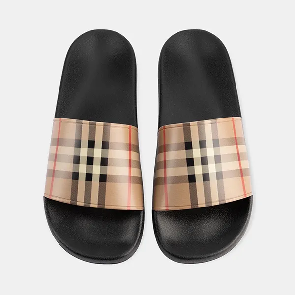 Dép Burberry 8023965 Vintage Check Slides Màu Đen Be Size 35 - Dép - Vua Hàng Hiệu