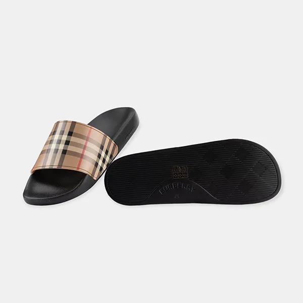 Dép Burberry 8023965 Vintage Check Slides Màu Đen Be Size 35 - Dép - Vua Hàng Hiệu