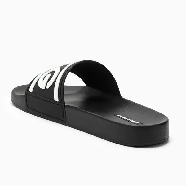 Dép Nam Dolce & Gabbana D&G Logo Rubber Slide CS2072AQ858 89690 Màu Đen Size 39