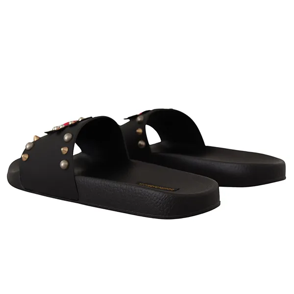 Dép Dolce & Gabbana D&G Slides CS1630AV031 Balck Màu Đen Size 41