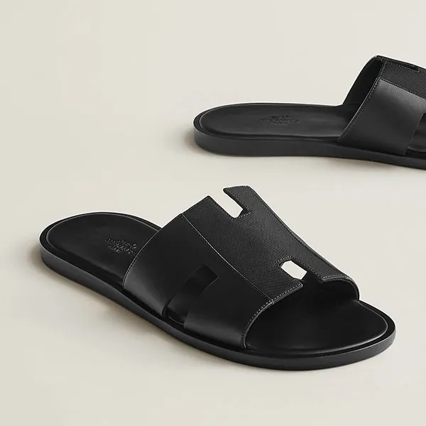 Dép Hermès Izmir Sandal Màu Đen