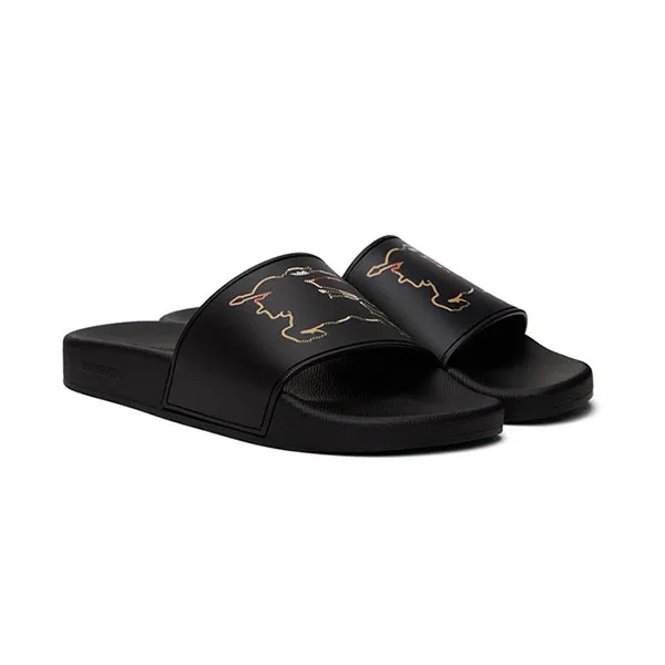 Dép Nam Burberry Black Check EKD Motif Slides 232376M234006 Màu Đen Size 40
