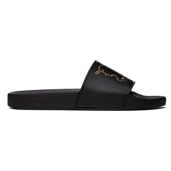 Dép Nam Burberry Black Check EKD Motif Slides 232376M234006 Màu Đen Size 40