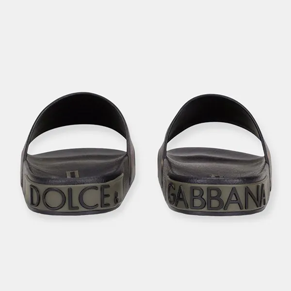 Dép Nam Dolce & Gabbana D&G Camouflage-Print Slides CS1990AY316 Màu Đen Size 42