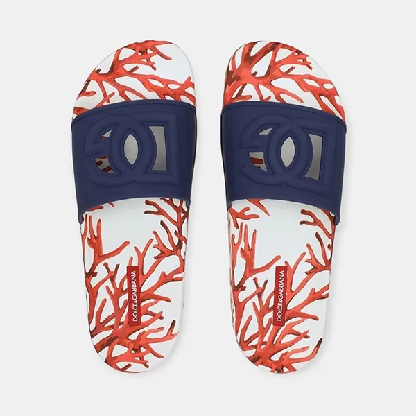 Dép Nam Dolce & Gabbana D&G Logo Slides CS2079AY995 Phối Màu Size 40 - Dép - Vua Hàng Hiệu