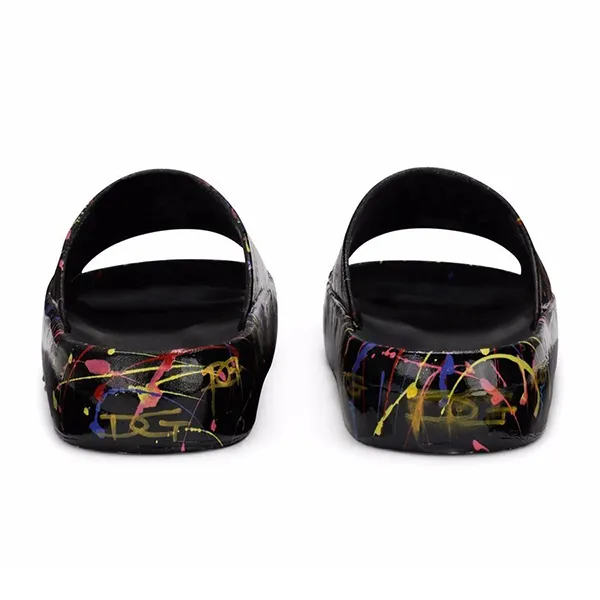 Dép Nam Dolce & Gabbana D&G Paint-Splatter Platform Slides CS2013AY303 Màu Đen Size 43 - Dép - Vua Hàng Hiệu