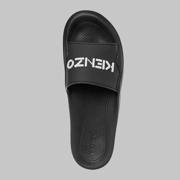 Dép Nam Kenzo Logo Slides FA65MU103P64 Màu Đen Size 40