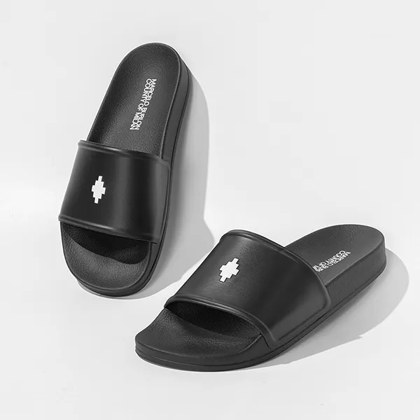 Dép Nam Marcelo Burlon Cross Logo Rubber Slides CMIC001F21 Màu Đen Size 41 - Dép - Vua Hàng Hiệu