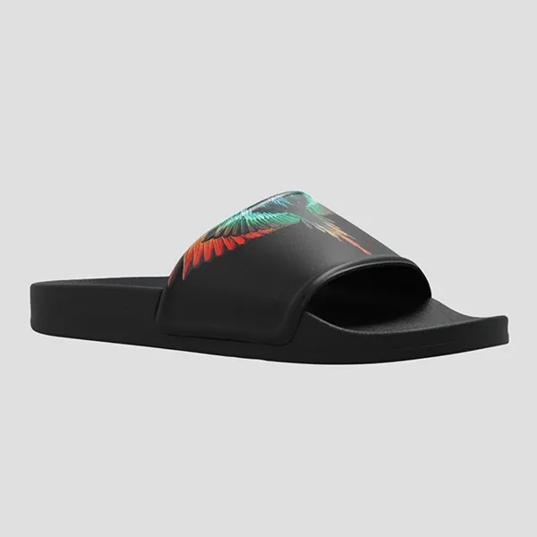 Dép Nam Marcelo Burlon County Wings Sliders CMIC001S23PLA002 Màu Đen Size 41 - Dép - Vua Hàng Hiệu