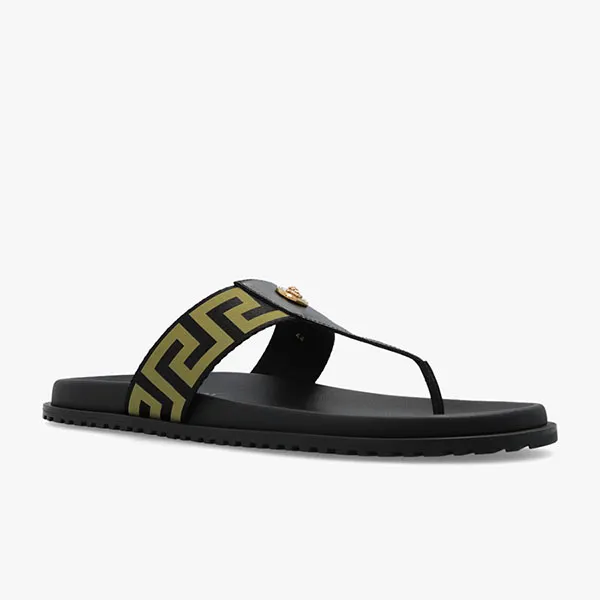 Dép Nam Versace Black Flip-Flops With Logo 1008317 1A05957-2B15V Màu Đen Size 41