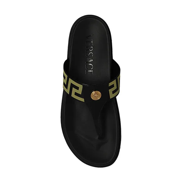 Dép Nam Versace Black Flip-Flops With Logo 1008317 1A05957-2B15V Màu Đen Size 41