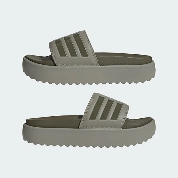 Dép Nữ Adidas Adilette Platform Slides HQ6180 Màu Xanh Olive Size 39