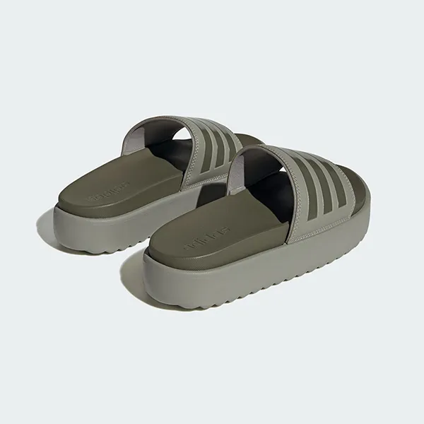 Dép Nữ Adidas Adilette Platform Slides HQ6180 Màu Xanh Olive Size 39