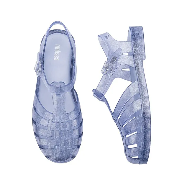 Dép Sandal Melissa MLS Possession 32408-53933 MLS6160 Màu Xanh Nhạt Size 40