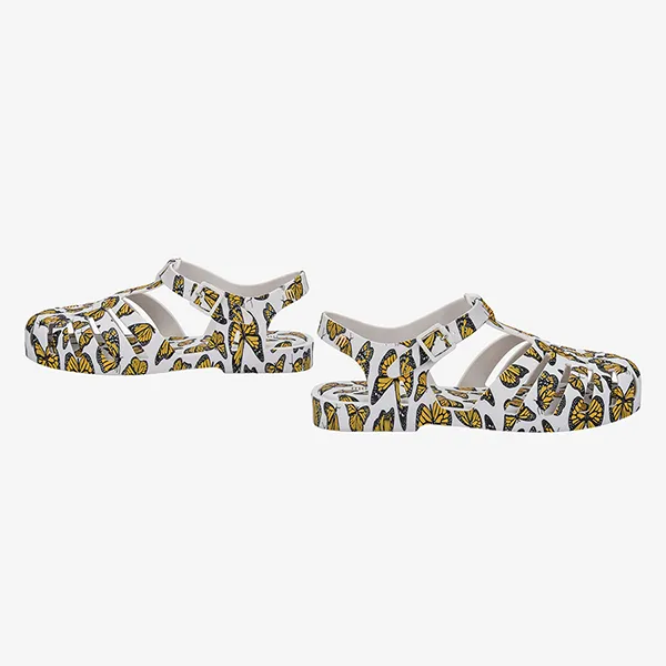 Dép Sandal Melissa MLS Possession Print 333465392003394 Màu Trắng Vàng Size 41-42