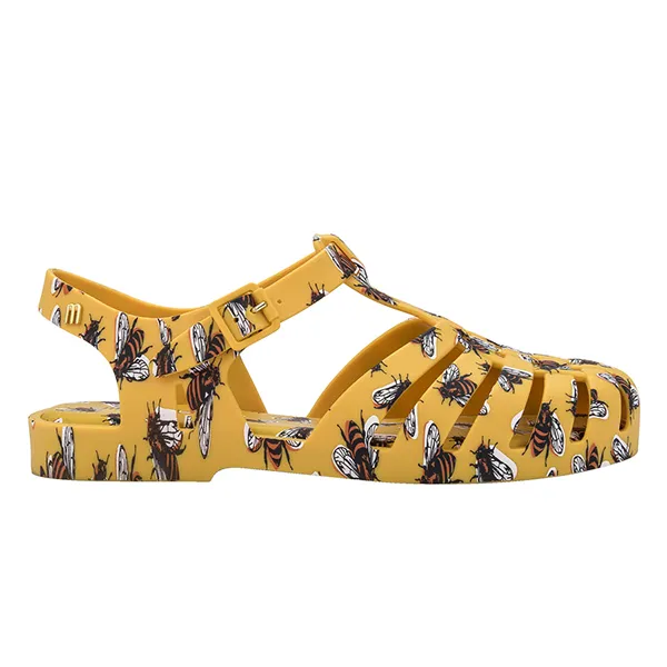 Dép Sandal Nữ Melissa MLS Possession Print MLS009 Màu Vàng Size 41-42