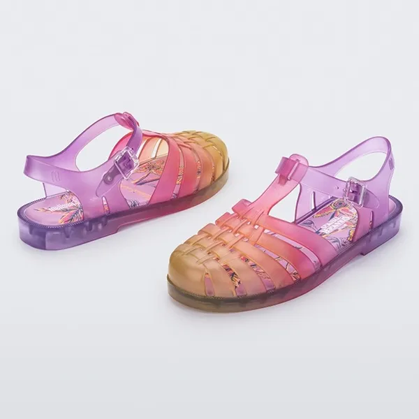 Dép Sandal Nữ MLS Melissa Possession + Stranger Things MLS011 Màu Hồng Vàng Size 40