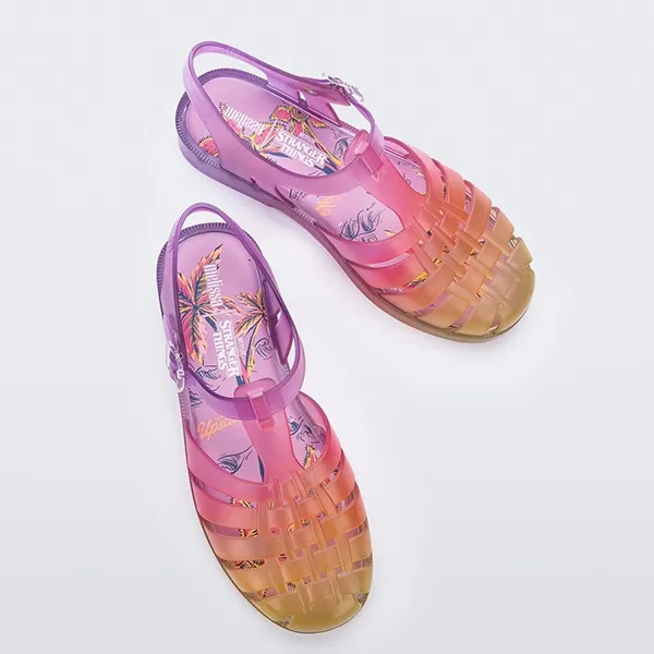 Dép Sandal Nữ MLS Melissa Possession + Stranger Things MLS011 Màu Hồng Vàng Size 40