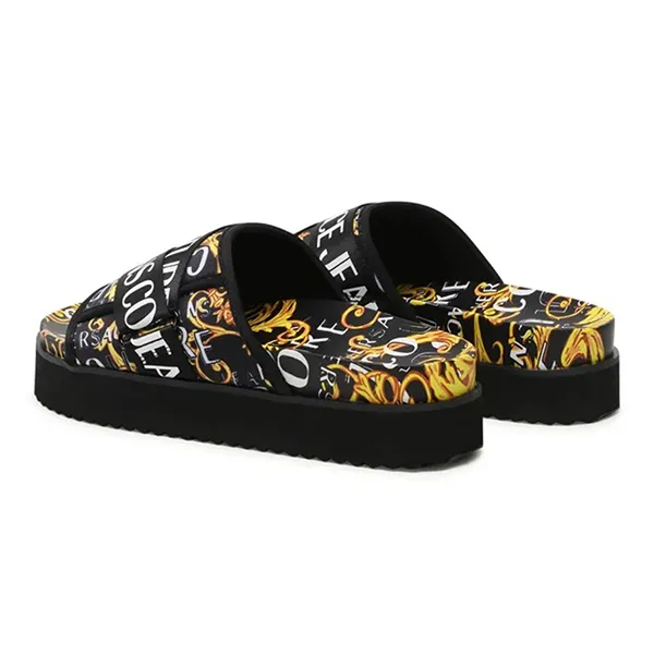 Dép Sandal Versace Jeans Couture Logo Baroque Slides 74YA3SM2ZS634G89 Màu Đen Vàng Size 42 - Dép - Vua Hàng Hiệu