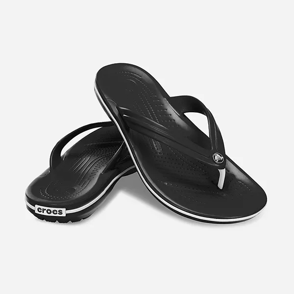 Dép Xỏ Ngón Crocs Crocband Flips 11033-001 Màu Đen Size 43 - Dép - Vua Hàng Hiệu