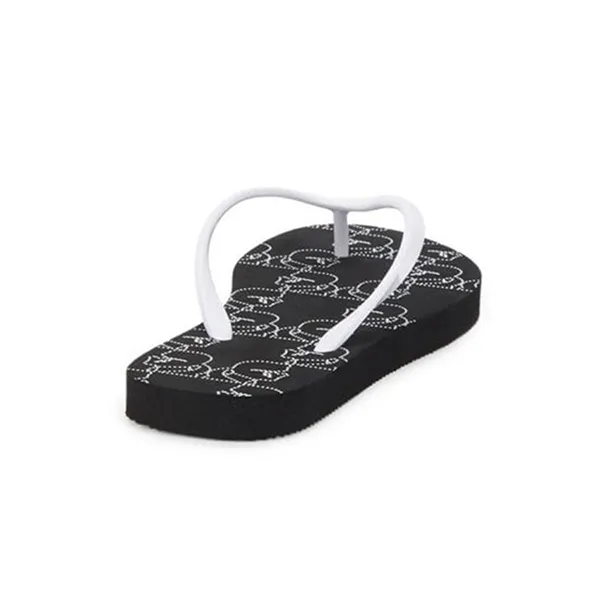 Dép Xỏ Ngón Karl Lagerfeld Zoya Flip Flops 0400016056913 Màu Đen Trắng Size 41 - Dép - Vua Hàng Hiệu