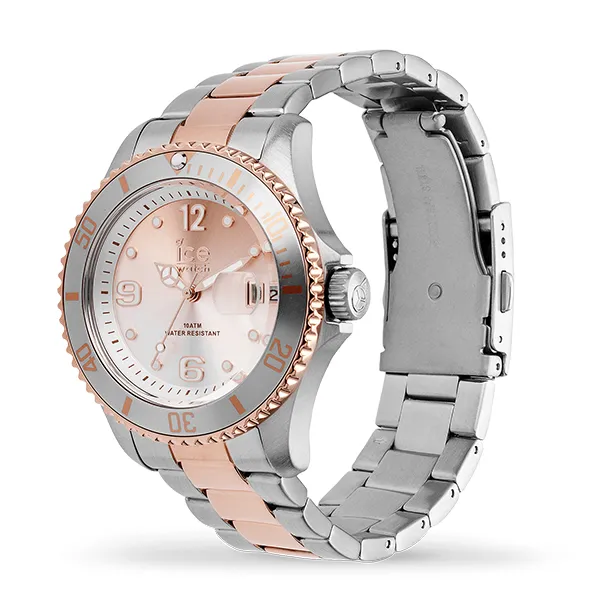 Đồng Hồ Ice Watch Quartz Silver Pink Dial Two-tone Watch 016769 Màu Bạc Vàng Hồng