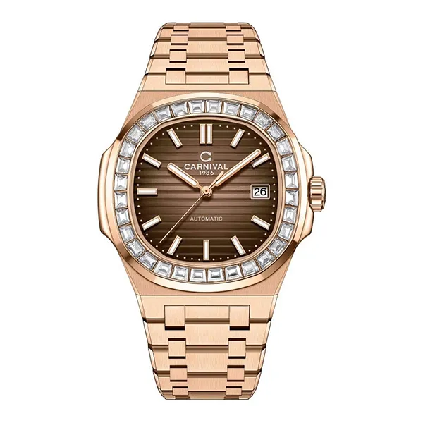Đồng Hồ Nam Carnival Nautilus Automatic 8108G-VH-N G8108.306.414 Màu Vàng Nâu