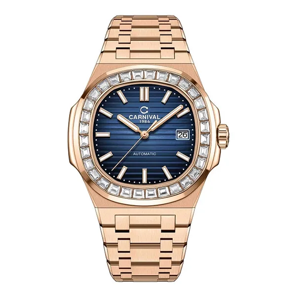 Đồng Hồ Nam I&W Carnival Nautilus Automatic 8108G-VH-X G8108.304.414 Màu Vàng Xanh Navy