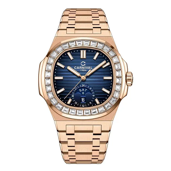 Đồng Hồ Nam I&W Carnival Nautilus Automatic 8110G-VH-X G8110.304.414 Màu Vàng Xanh Navy