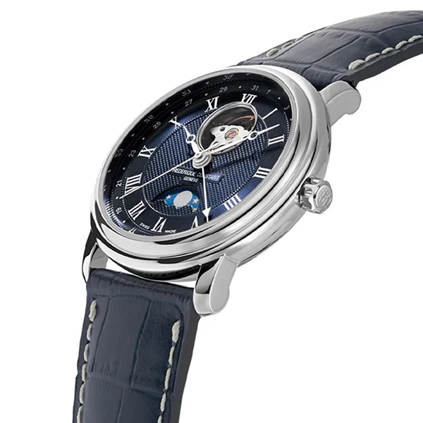 Đồng Hồ Nam Frederique Constant Heart Beat Moonphase Date FC-335MCNW4P26 Màu Xanh Navy