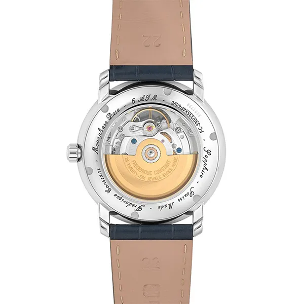 Đồng Hồ Nam Frederique Constant Heart Beat Moonphase Date FC-335MCNW4P26 Màu Xanh Navy