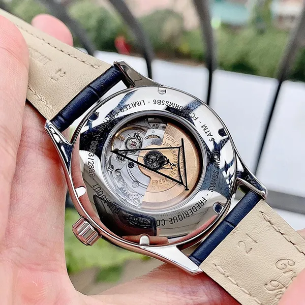 Đồng Hồ Nam Frederique Constant Runabout GMT Leather FC-350RMS5B6 FC350RMS5B6 Màu Xanh Trắng - Đồng hồ - Vua Hàng Hiệu