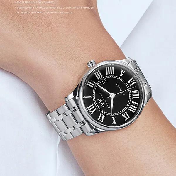 Đồng Hồ Nam I&W Carnival 665G2 Automatic Màu Bạc Đen