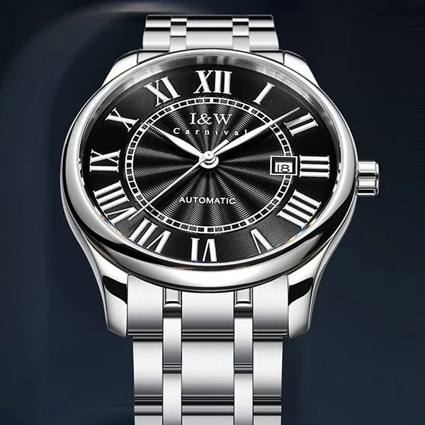 Đồng Hồ Nam I&W Carnival 665G2 Automatic Màu Bạc Đen